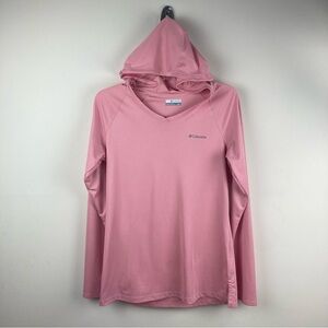 Columbia Soft Pink Hooded Pullover size medium.